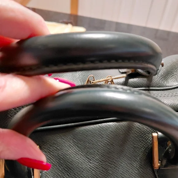 Louis Vuitton Kendall Green Taiga Leather Keepall Travel Bag Duffle VGVC - Picture 12 of 16